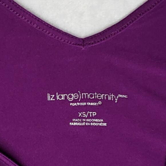 Liz Lange Purple Ombre Maternity Maxi Dress XS/TP Flowy & Chic - Picture 2 of 8